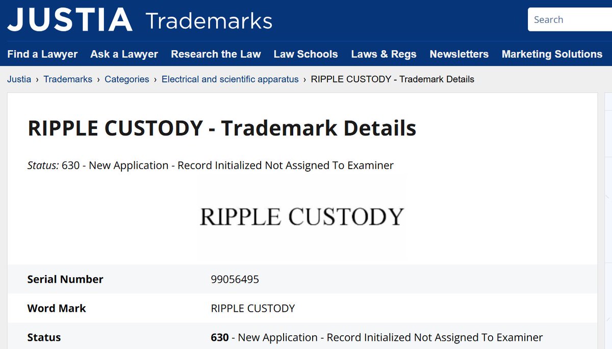 Ripple Files Trademark for New Cryptocurrency Wallet Application, March 16, 2025