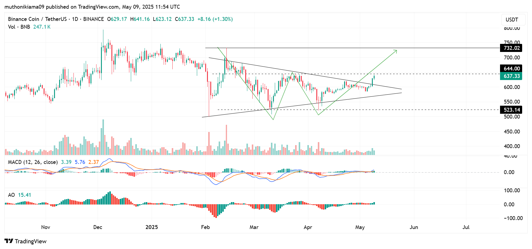BNB Price Targets $700 as Binance Chain Fees Drop 90% After CZ Proposal