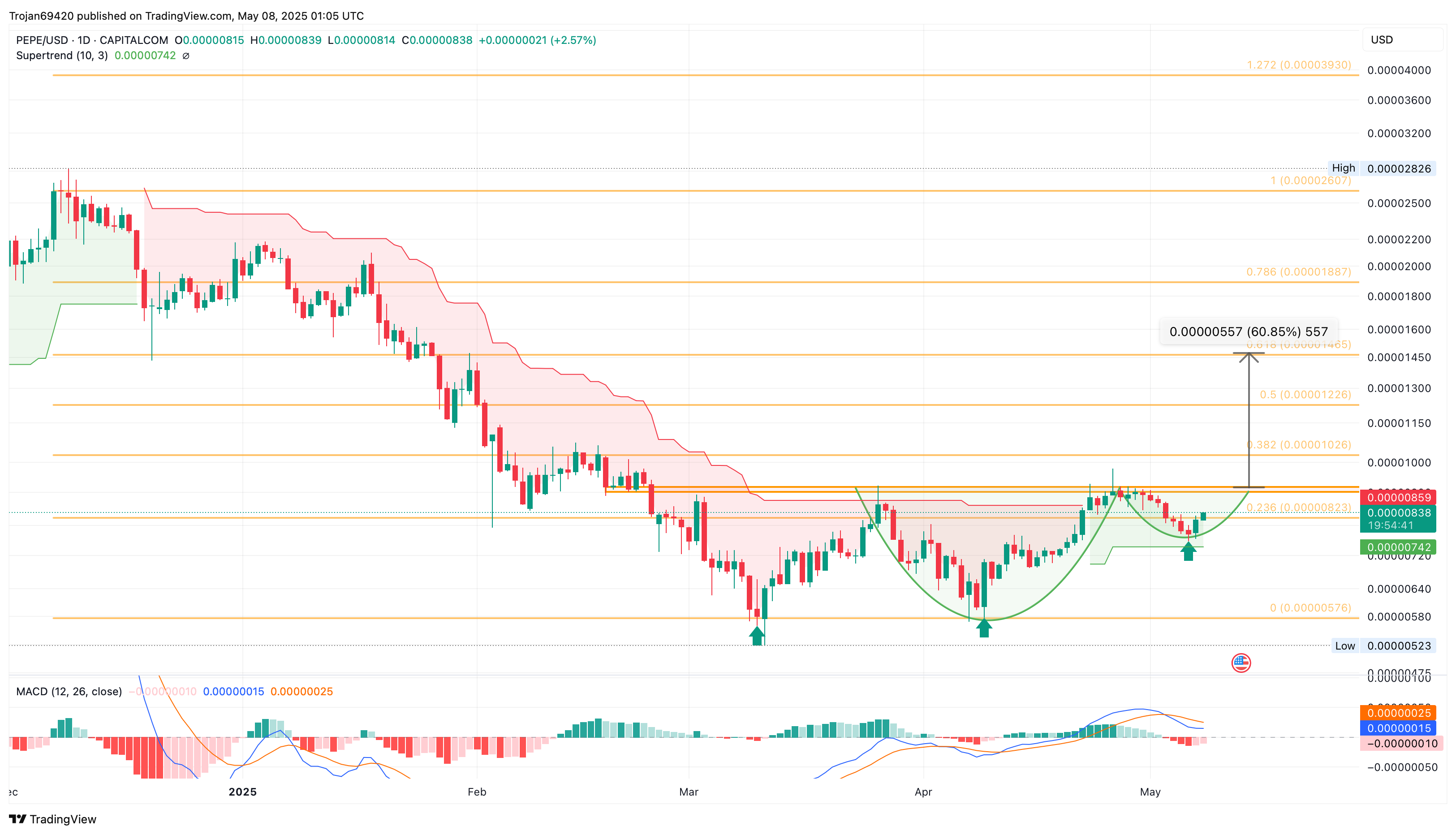 Pepe Price Chart