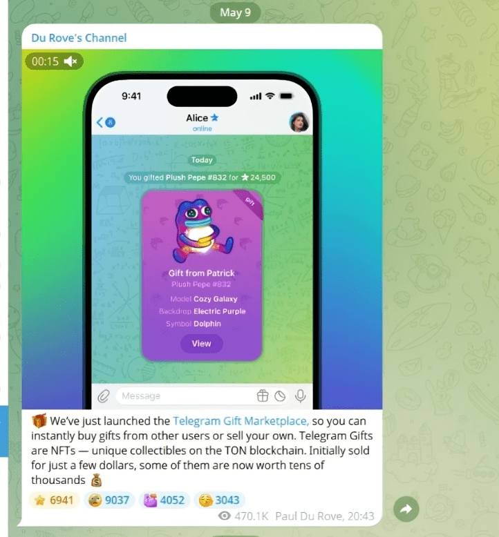 Telegram NFT Marketplace