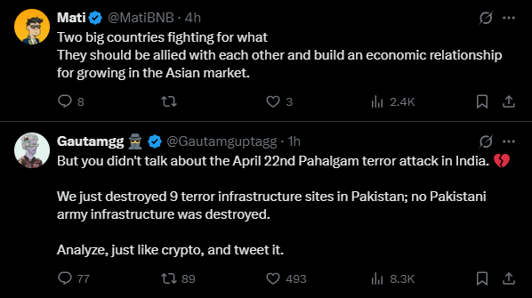 CZ Tweet
