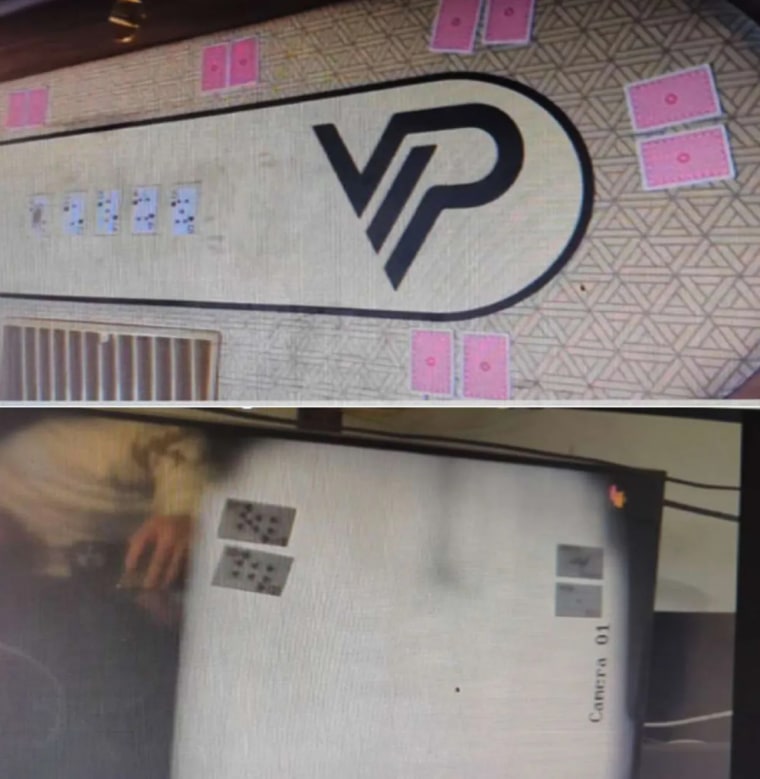 An X-ray poker table in an image from defendant Robert Stroud